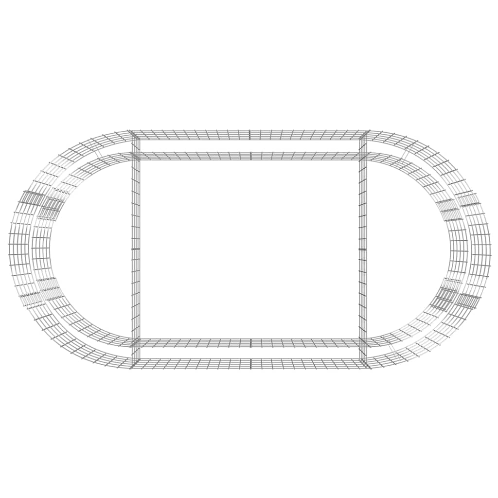 vidaXL Gabion Raised Bed | Silver | Galvanised iron | 200 x 100 x 50 cm 6