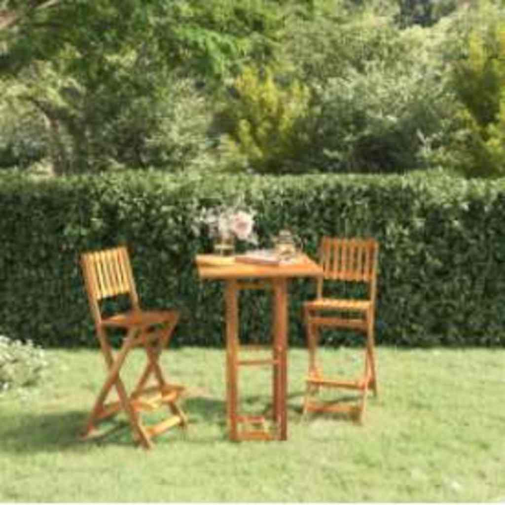 vidaXL Bistro Table 75x75x110 cm Solid Wood Acacia 1