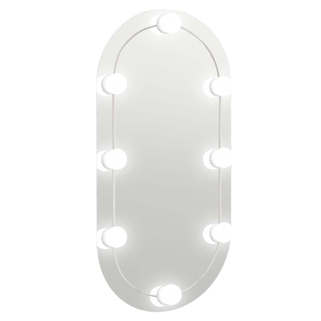 vidaXL Mirror With Led Light | Silver | Glass | 80 x 40 cm 2