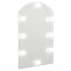 vidaXL Mirror With Led Light | Silver | Glass | Medium | Mirror With LED Light 2