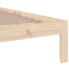 Bed Frame without Mattress Length 190 cm Natural 75 cm