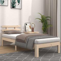 vidaXL Bed Frame without Mattress 75x190cm Small Single 1