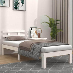 Bed Frame without Mattress Length White