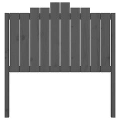 vidaXL Bed Headboard Grey 106x4x110 cm Solid Wood Pine 4