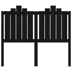 vidaXL Bed Headboard | Black | Solid pine wood | Standard |  Decorative Inlays 4