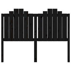 vidaXL Bed Headboard | Black | Solid Pine Wood | Decorative Inlays 4