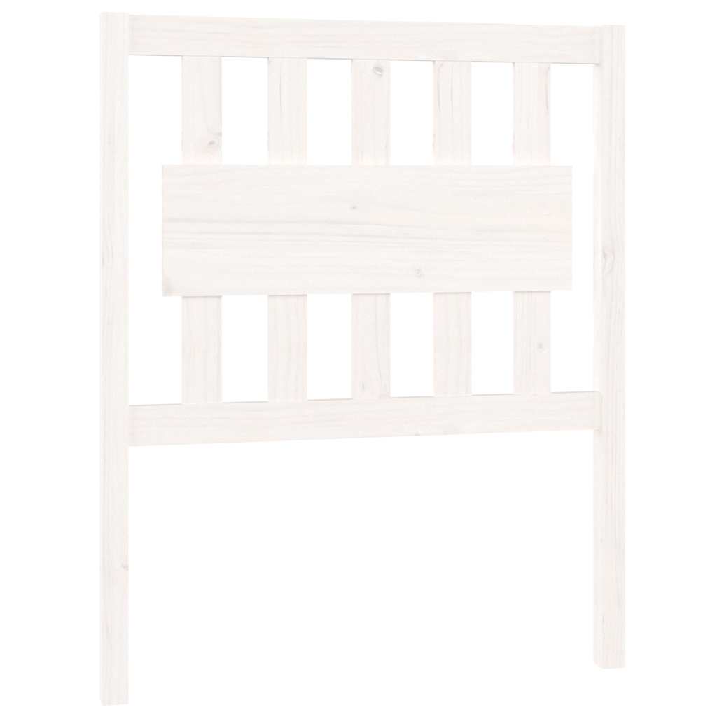 vidaXL Bed Headboard White 80.5x4x100 cm Solid Wood Pine 2