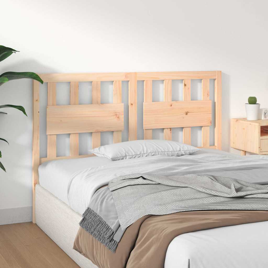 vidaXL Bed Headboard 140.5x4x100 cm Solid Wood Pine 4