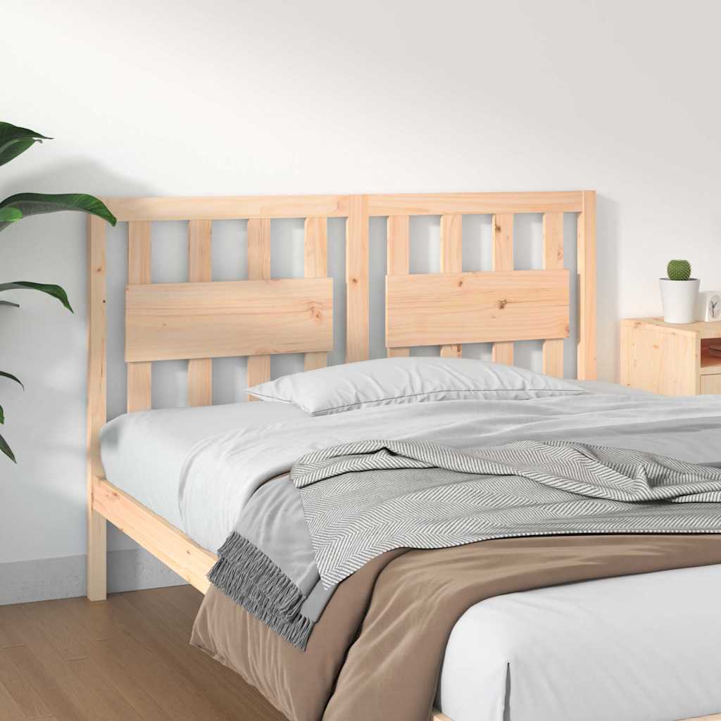 vidaXL Bed Headboard 140.5x4x100 cm Solid Wood Pine 1