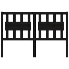 vidaXL Bed Headboard Black 145.5x4x100 cm Solid Wood Pine 3