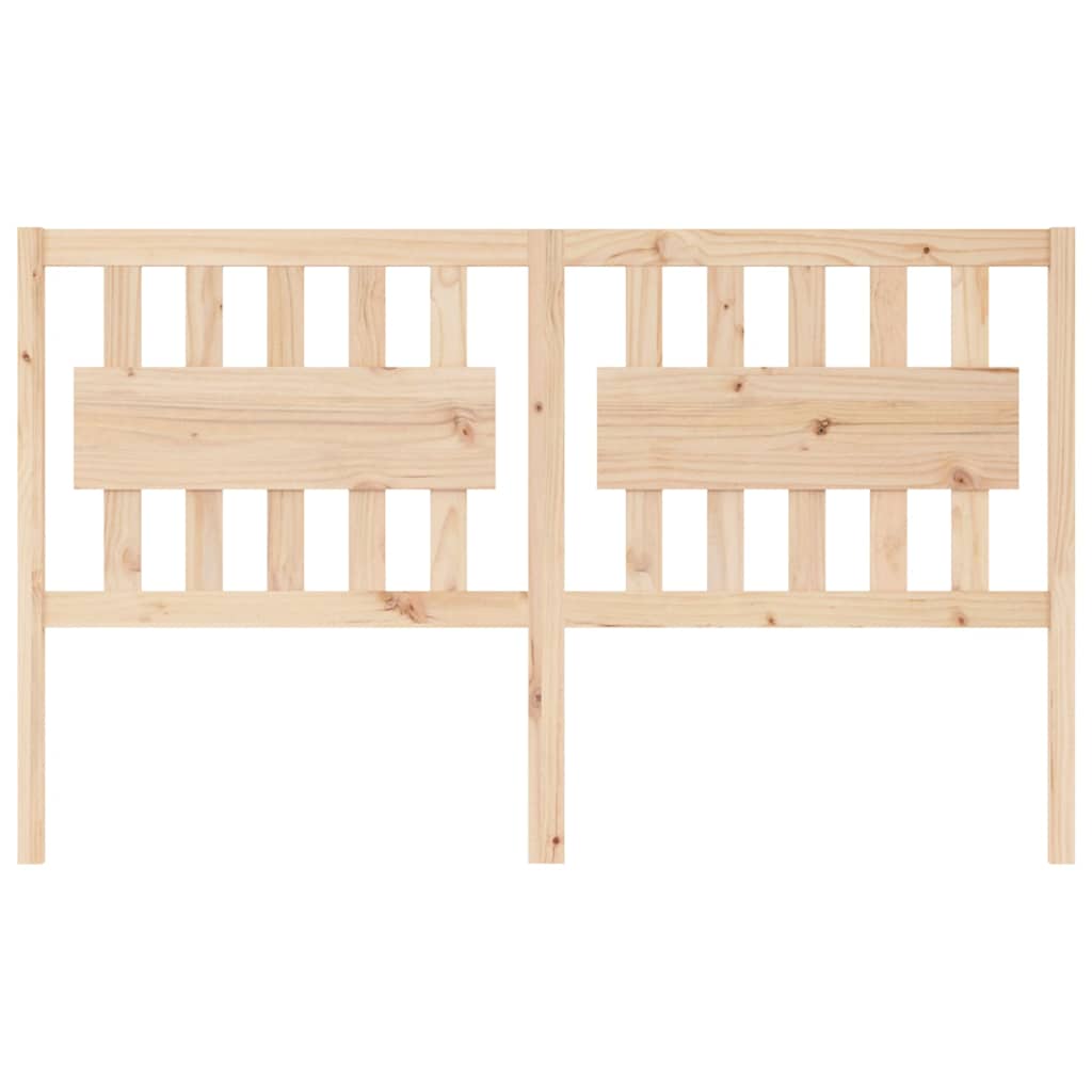 vidaXL Bed Headboard | Natural | Solid Pine Wood | Large | Bed Headboard 3