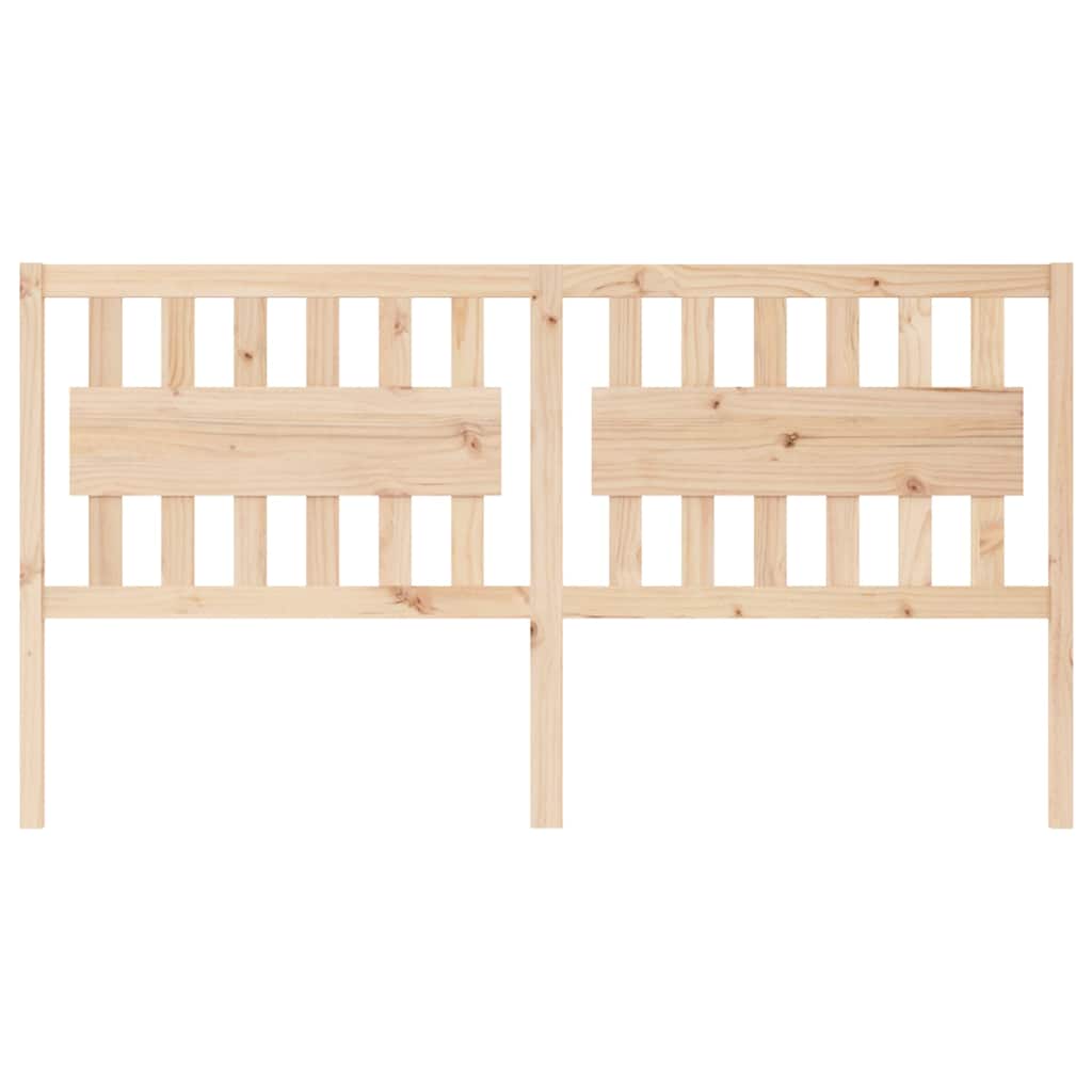 vidaXL Bed Headboard 185.5x4x100 cm Solid Wood Pine 3