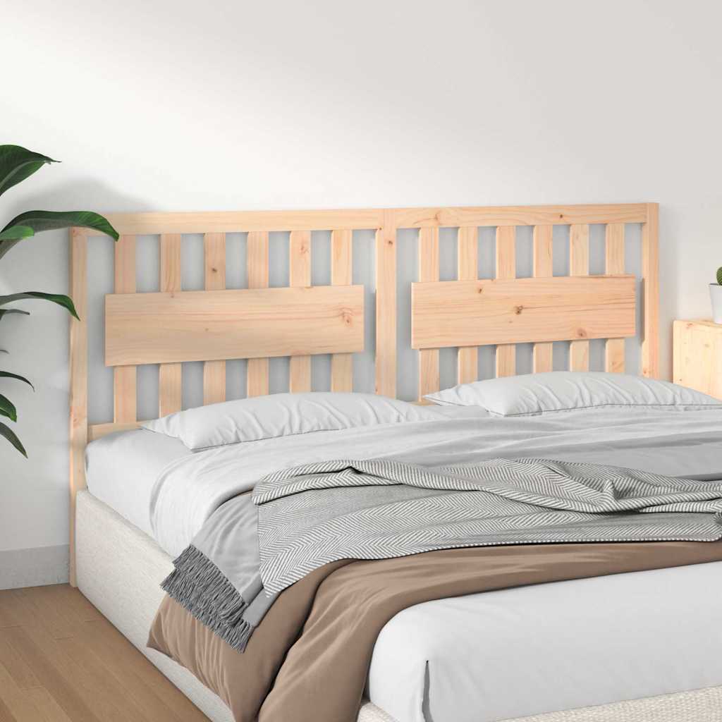 vidaXL Bed Headboard 185.5x4x100 cm Solid Wood Pine 4