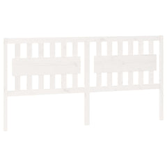 vidaXL Bed Headboard | White | Solid pine wood | Standard | Classic/Traditional 2