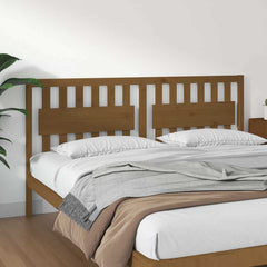 vidaXL Bed Headboard | Honey brown | Solid pine wood | 185.5 x 4 x 100 cm 1