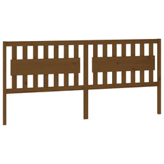 vidaXL Bed Headboard | Honey brown | Solid pinewood | 205.5 cm width 2