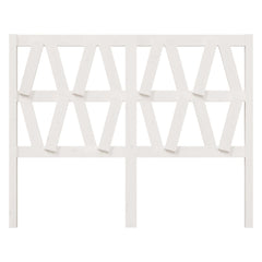 vidaXL Bed Headboard White 126x4x100 cm Solid Wood Pine 3