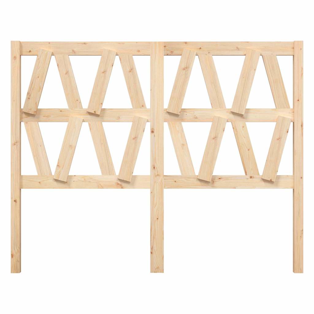 vidaXL Bed Headboard 146x4x100 cm Solid Wood Pine 3