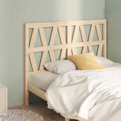 vidaXL Bed Headboard 146x4x100 cm Solid Wood Pine 1