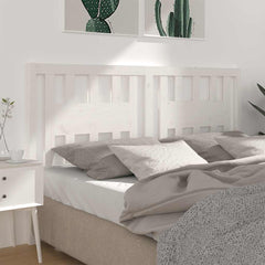 vidaXL Headboard | White | Solid pine wood | Standard | Durable | Bed Headboard 1