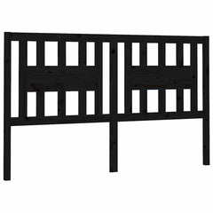 vidaXL Headboard | Black | Solid pine wood | Decorative Inlays | Headboard 2