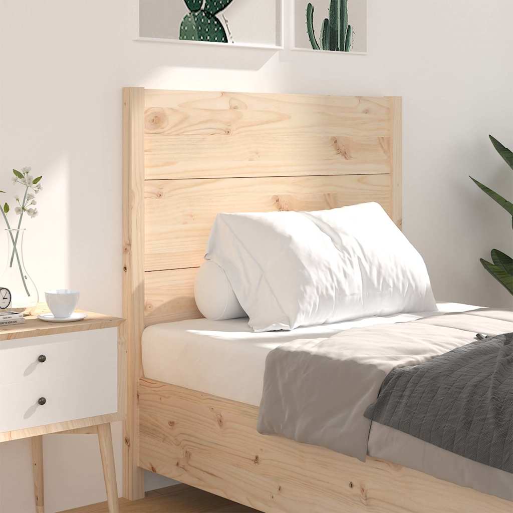vidaXL Headboard | Natural | Solid pine wood | Standard | Decorative Inlays 3