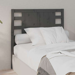 vidaXL Headboard | Grey | Solid pine wood | Decorative Inlays | Headboard 1