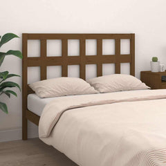 vidaXL Bed Headboard | Honey brown | Solid Pine Wood | Standard 3