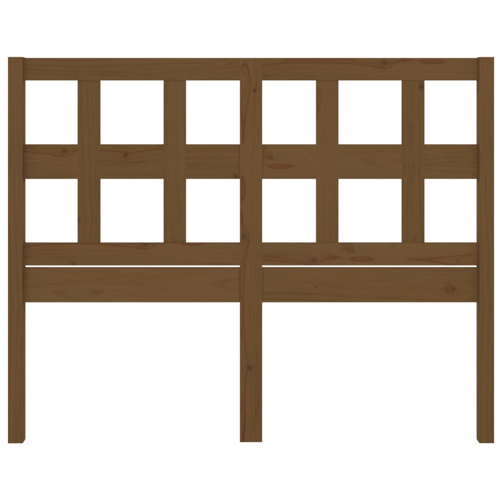 vidaXL Bed Headboard | Honey brown | Solid Pine Wood | Standard 4