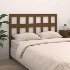 vidaXL Bed Headboard | Honey brown | Solid Pine Wood | Standard 1