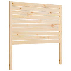 Bed Headboard 81x4x100 cm Solid Wood Pine Length 100 cm Natural 81 cm