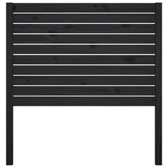 vidaXL Bed Headboard | Black | Solid Pine Wood | 81x100 cm | Decorative Inlays 3