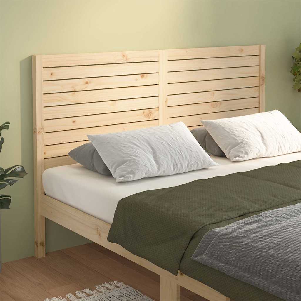 vidaXL Bed Headboard 141x4x100 cm Solid Wood Pine 1