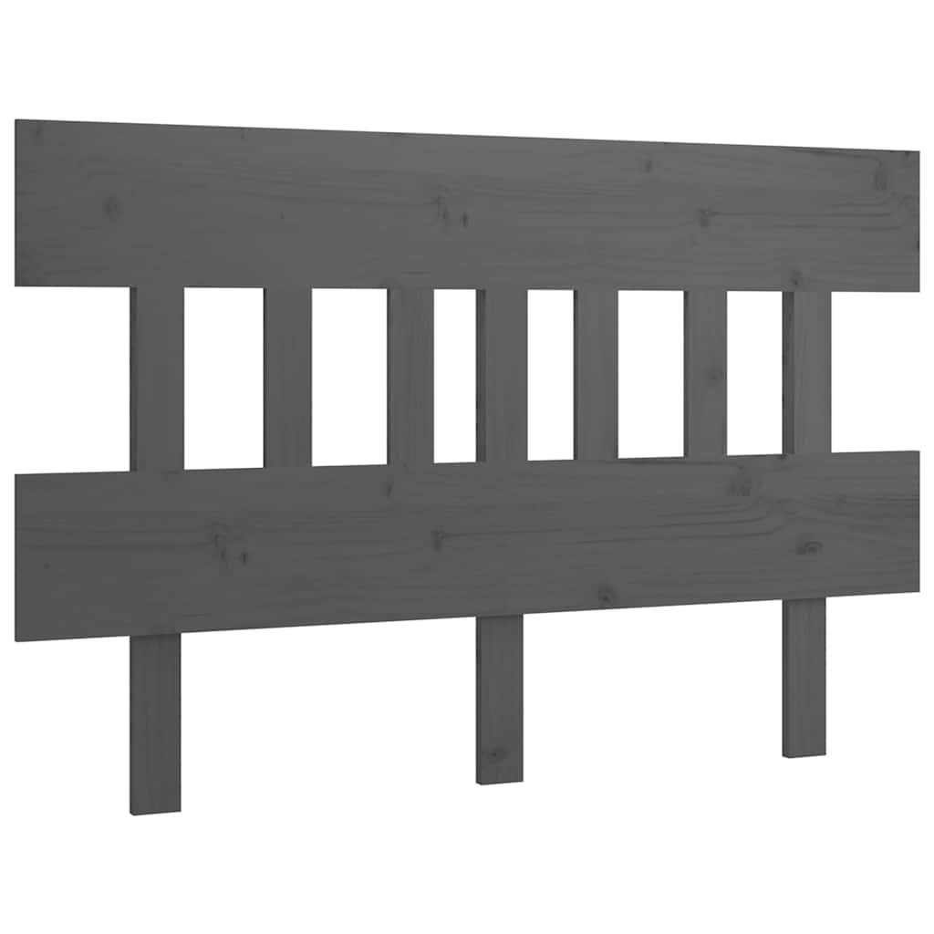 vidaXL Bed Headboard | Grey | Solid pine wood | 183.5 cm x 81 cm 2