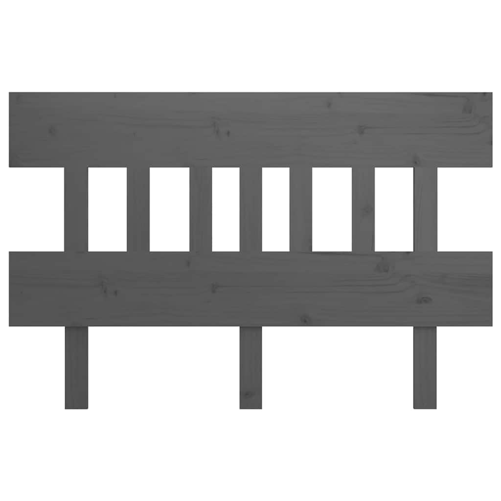 vidaXL Bed Headboard | Grey | Solid pine wood | 183.5 cm x 81 cm 3