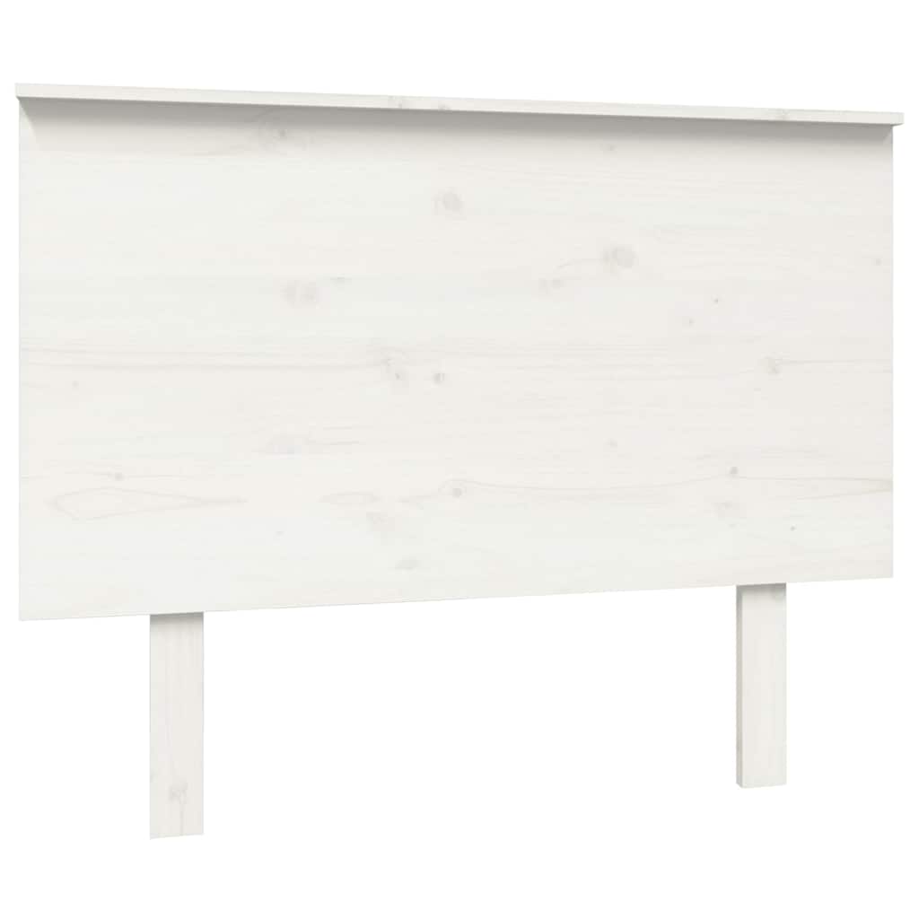 vidaXL Bed Headboard | White | Solid Pine Wood | 104x6x82.5 cm | Decorative Bits 2