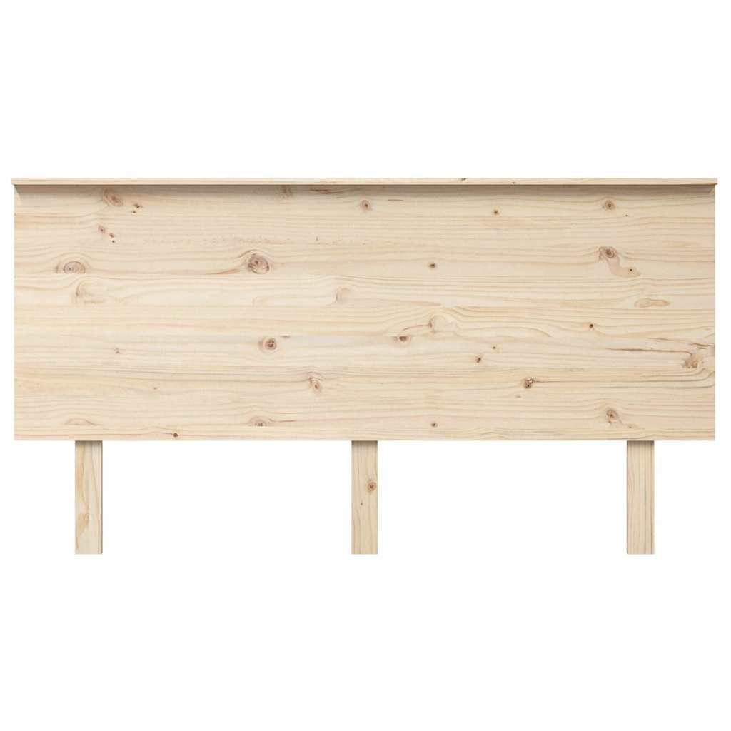 vidaXL Bed Headboard 154x6x82.5 cm Solid Wood Pine 3