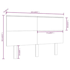 vidaXL Bed Headboard 154x6x82.5 cm Solid Wood Pine 6