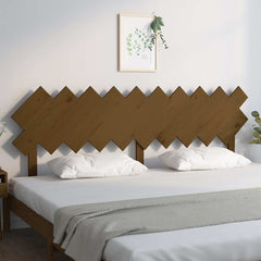 vidaXL Bed Headboard | Honey Brown | Solid Pine Wood | 196x3x80.5 cm 3