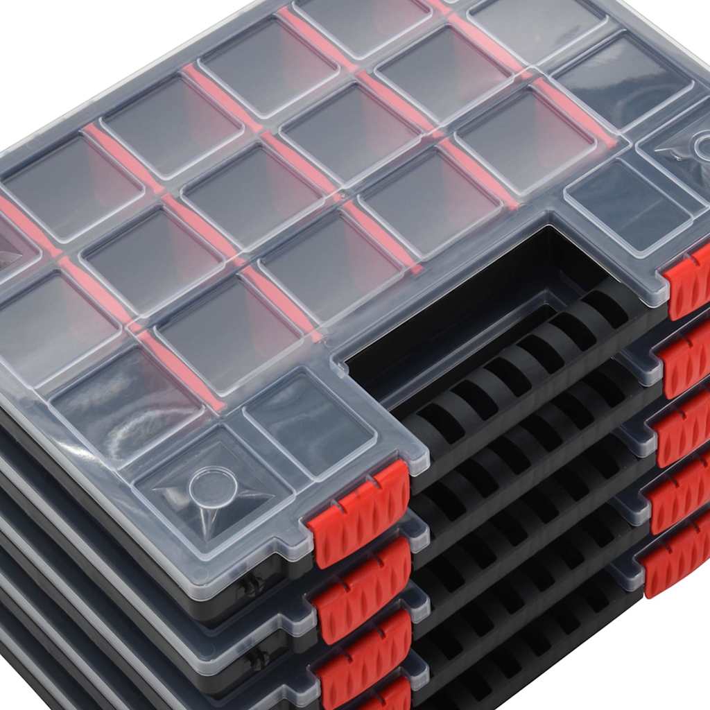 vidaXL Assortment Boxes 5 pcs 34.5x25x5 cm Polypropylene 5