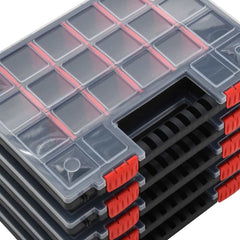 vidaXL Assortment Boxes 5 pcs 34.5x25x5 cm Polypropylene 5