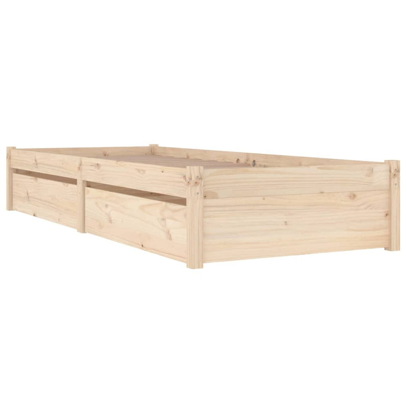 Bed Frame with Drawers 100x200 cm