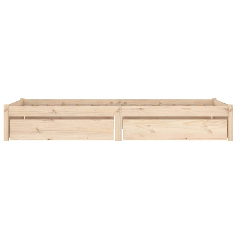 Bed Frame with Drawers 100x200 cm