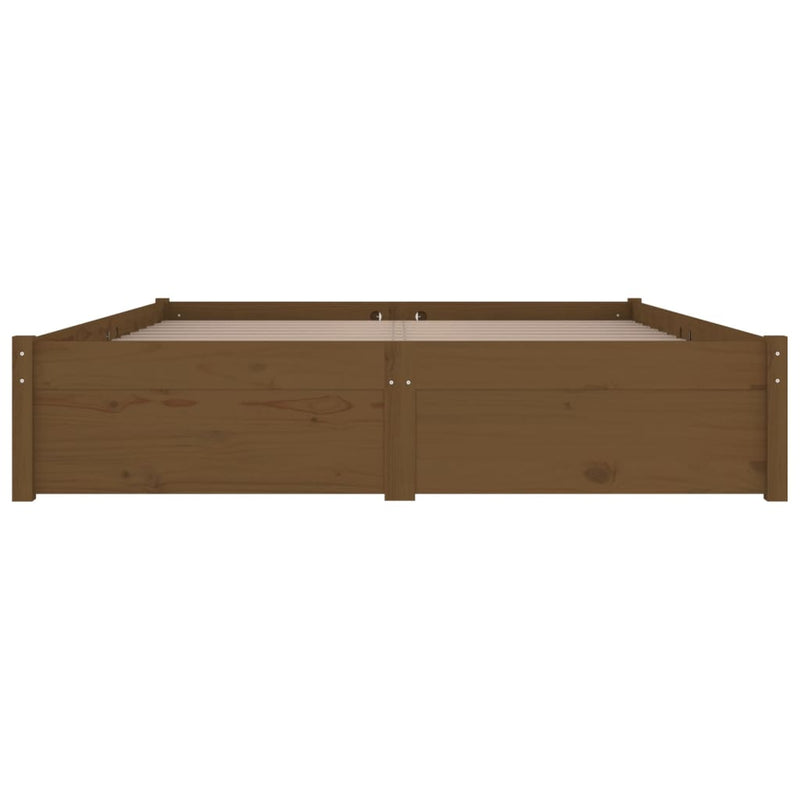 Bed Frame with Drawers Honey Brown 180x200 cm Super King Size