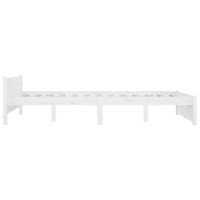 Bed Frame with Drawers White 120x190 cm Small Double