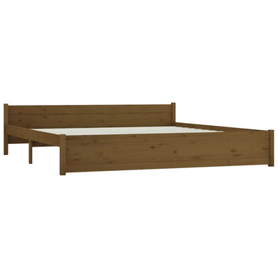 Bed Frame with Drawers Honey Brown 180x200 cm Super King Size