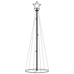 vidaXL Christmas Cone Tree Warm White 108 LEDs 70x180 cm 3
