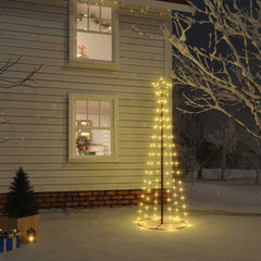 vidaXL Christmas Cone Tree Warm White 108 LEDs 70x180 cm 1