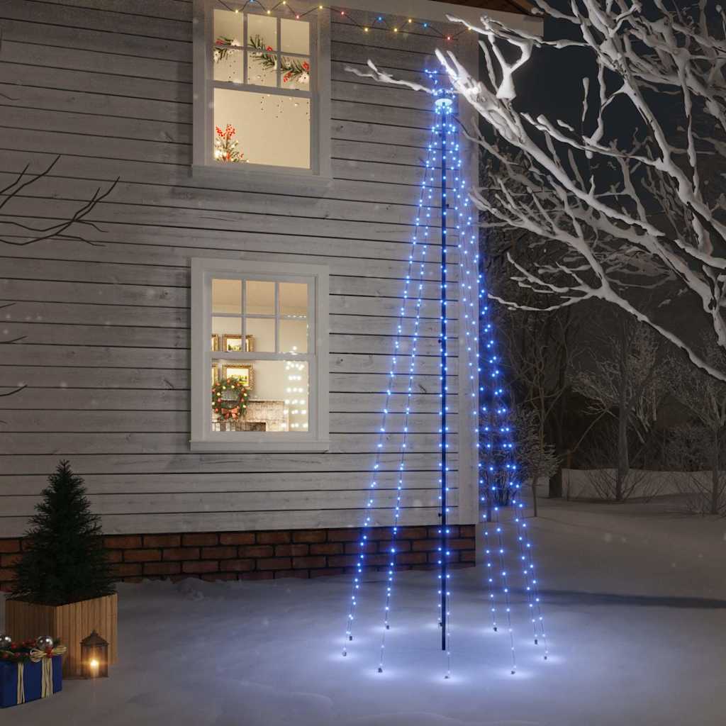 Christmas Tree with Spike 108 LEDs 180 cm Blue