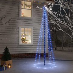 Christmas Tree with Spike 108 LEDs 180 cm Blue